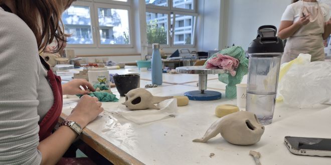 T&ouml;pfern in der Studienwoche. KS Alpenquai